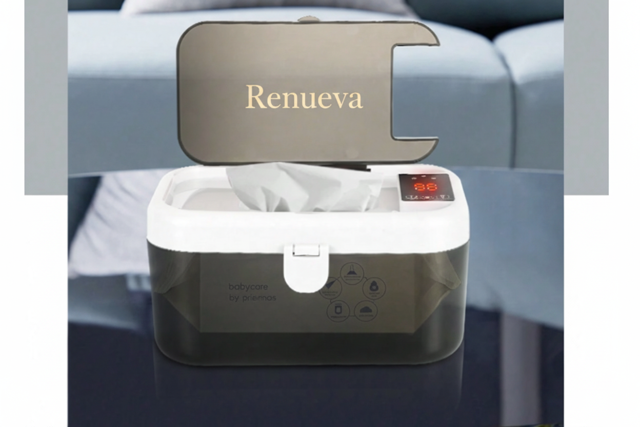 Renueva Logo on Black Warmer Lid