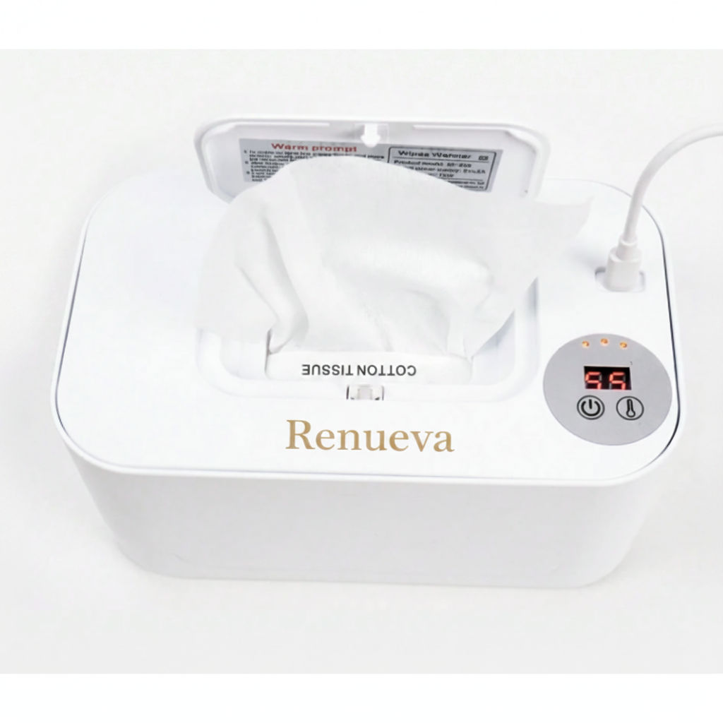 Renueva Logo on White Warmer Lid