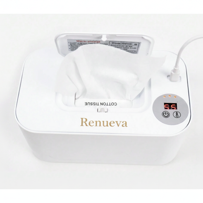 Renueva Logo on White Warmer Lid